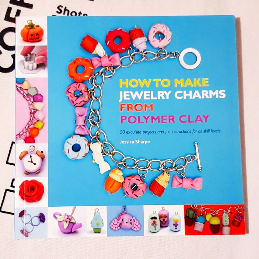 How to make jewelry charma from polymer clay book